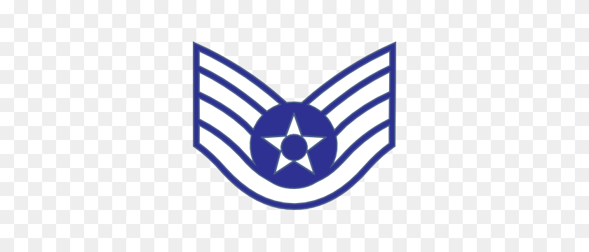 300x300 Air Force Rank E Staff Sergeant Sticker - Air Force Emblem Clip Art