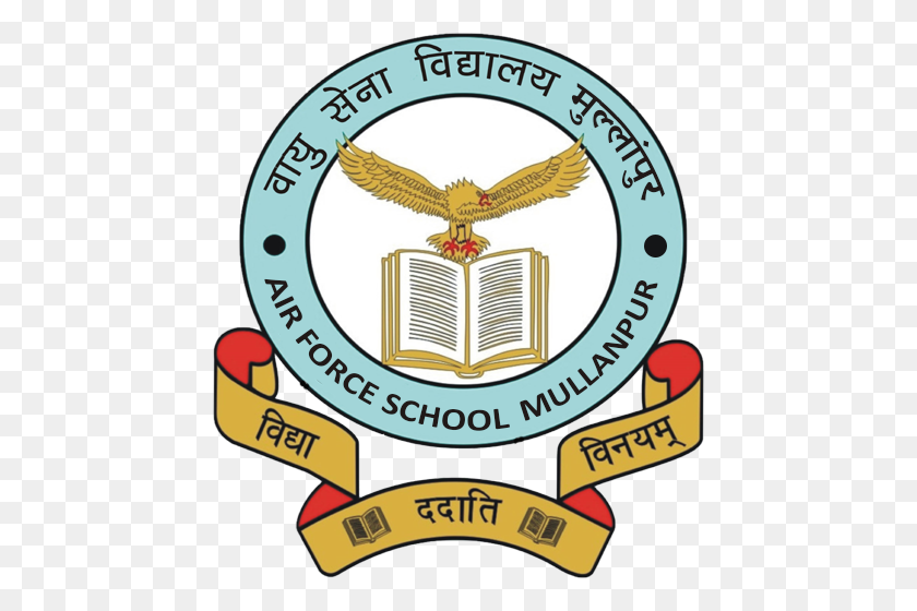 450x500 Air Force School Mullanpur - Air Force Emblem Clip Art