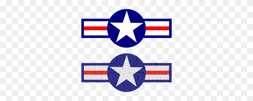 300x276 Air Force Stripes And Star Png Clip Arts For Web - Stripes PNG