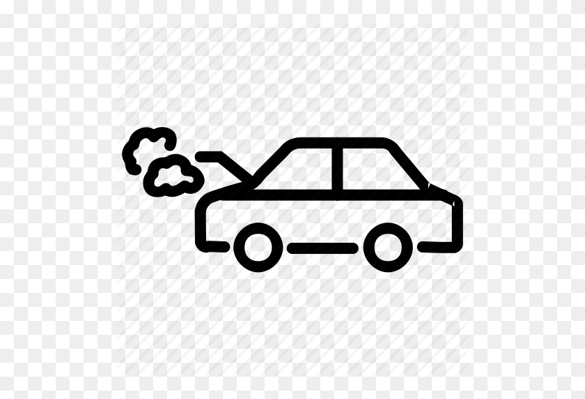 512x512 Загрязнение Воздуха, Поломка Автомобиля, Загрязнение Автомобиля, Автомобильный Дым, Углерод - Смог Png