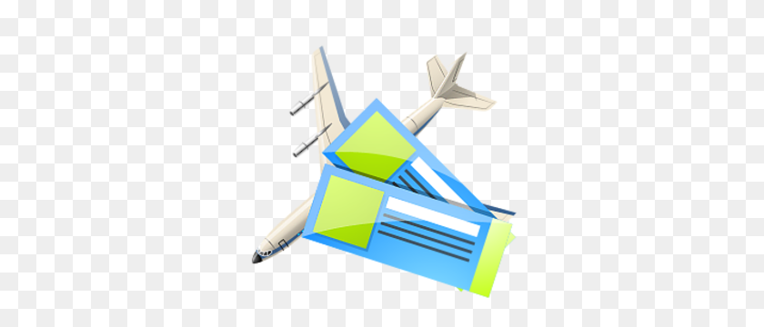 300x300 Air Tickets Icon Free Images - Airplane Ticket Clipart