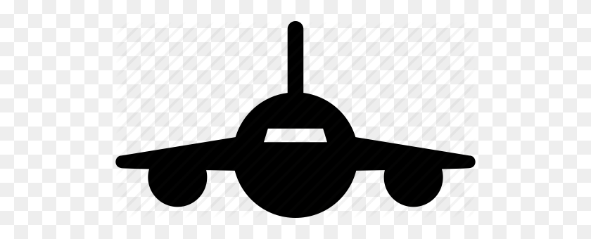 512x280 Avión, Avión, Aeropuerto, Vuelo, Frente, Jet, Icono De Plano - Icono De Plano Png