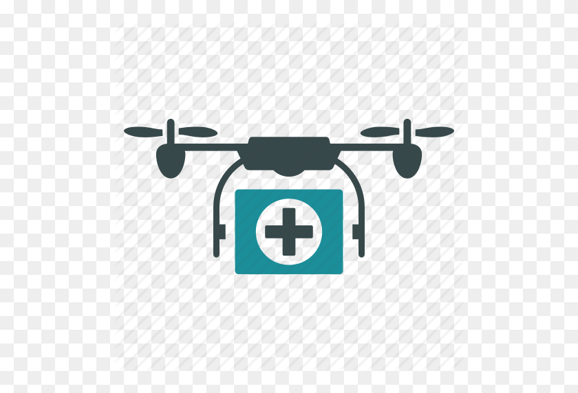 512x512 Aircraft, Ambulance, Drone, Emergency, Medical, Nanocopter - Quadcopter Clipart