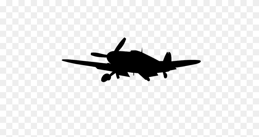 500x386 Aircraft Clip Art Silhouette - Plane Silhouette PNG