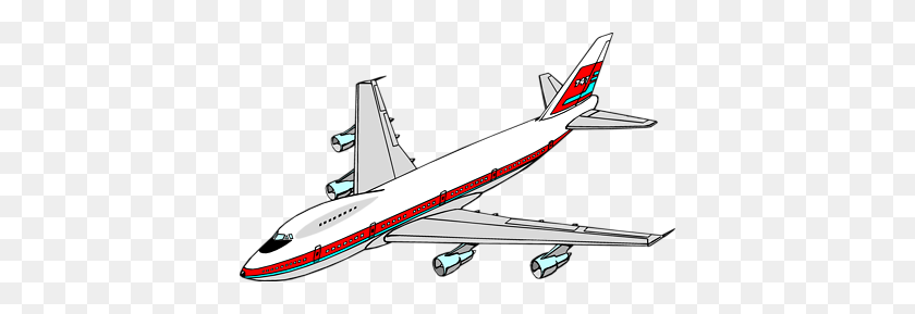 400x229 Aircraft Clipart Cartoon - Cartoon Airplane PNG