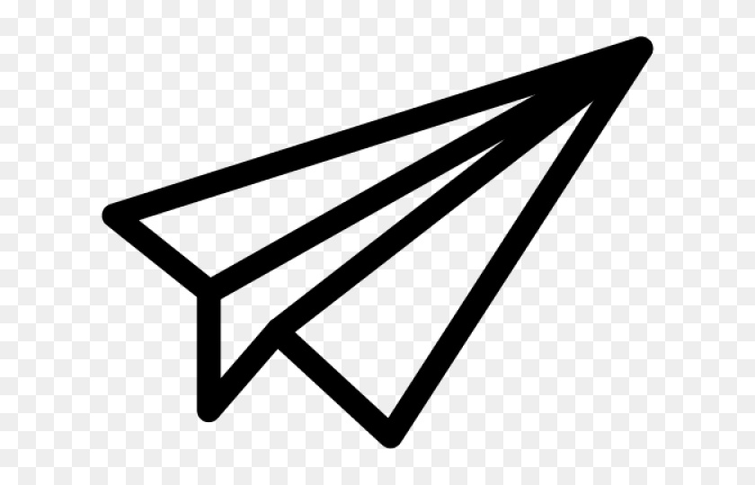 640x480 Aircraft Clipart Paper Airplane - Airplane Clipart Outline