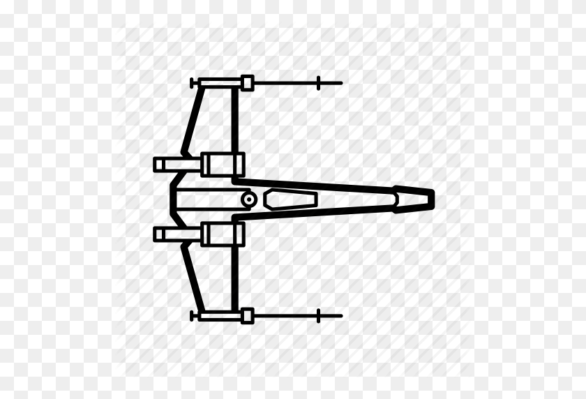 512x512 Aircraft, Rebel Alliance, Star Wars, Starwars, X Wing Icon - X Wing PNG