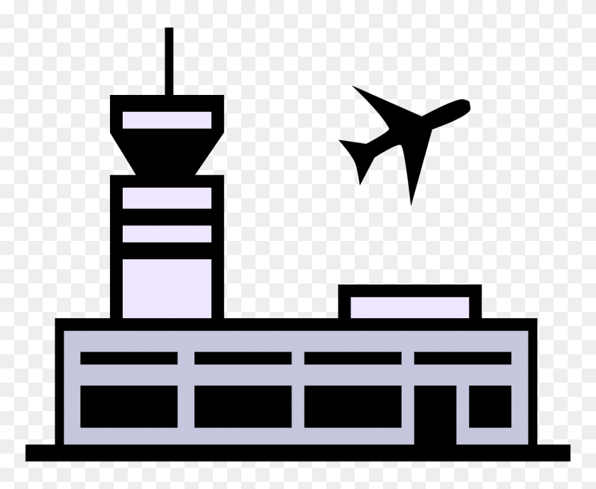 1266x1024 Airfield Clipart Airport Terminal - Perspective Clipart