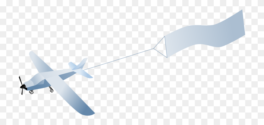 720x340 Airplane Aircraft Aerial Advertising Banner Aviation Free - Fly Swatter Clip Art