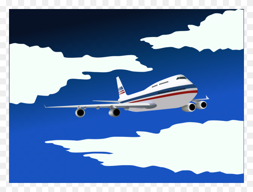 1013x750 Airplane Aircraft Flight Airline Aviation - Airplane Ticket Clipart