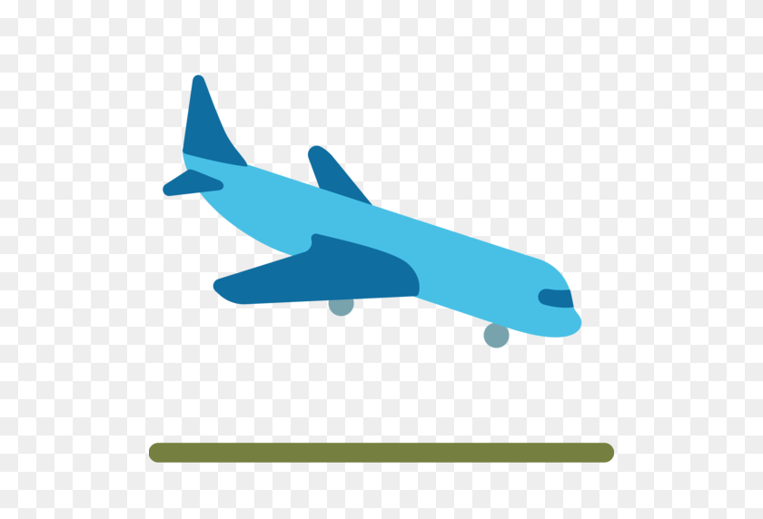 512x512 Avión De Llegada Emoji - Avión Emoji Png