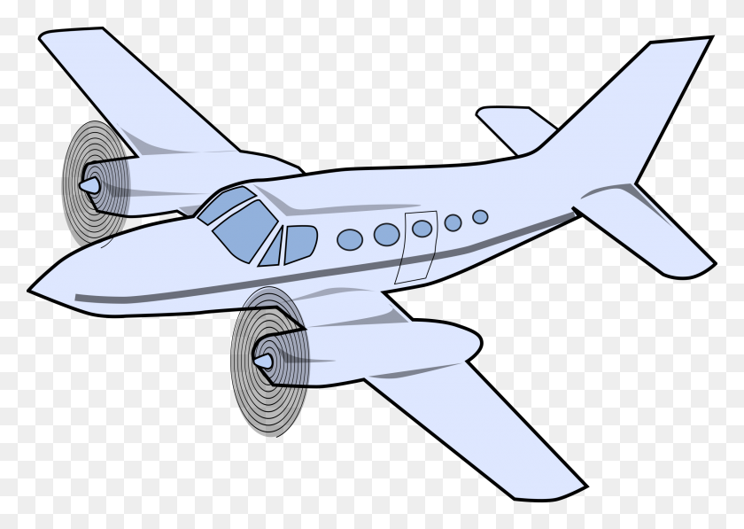 2400x1655 Avión Blanco Y Negro Clipart - Plane Crash Clipart