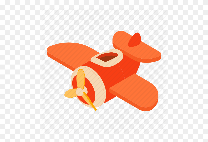 512x512 Avión, Dibujos Animados, Vuelo, Volar, Diversión, Avión, Icono De Juguete - Avión De Dibujos Animados Png
