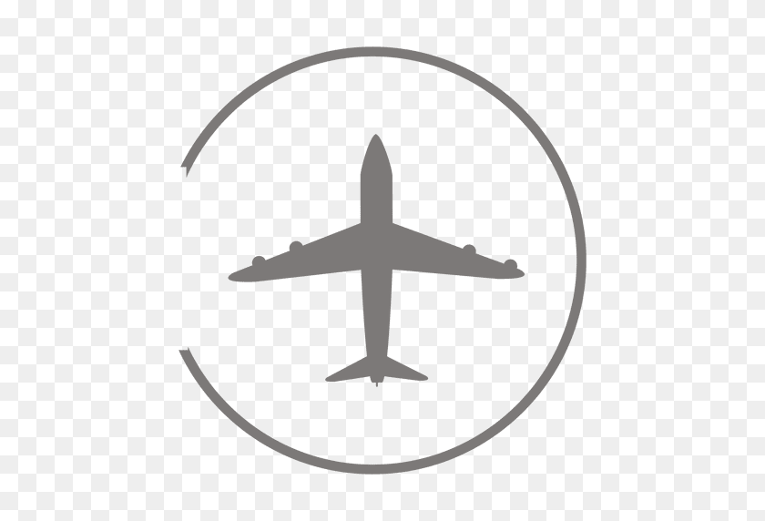 512x512 Airplane Circle Icon - Airplane Icon PNG