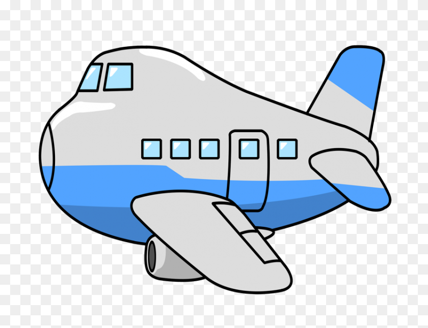 830x623 Клипарт Самолет - Красный Самолет Клипарт