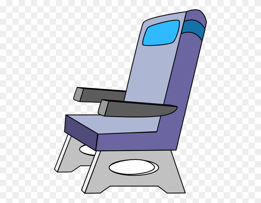 492x595 Airplane Clipart Chair - Glock Clipart