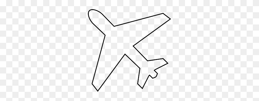 270x270 Airplane Clipart Outline - Airplane Clipart Outline