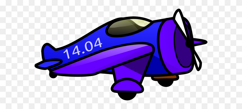 600x320 Airplane Clipart Purple - Small Plane Clipart