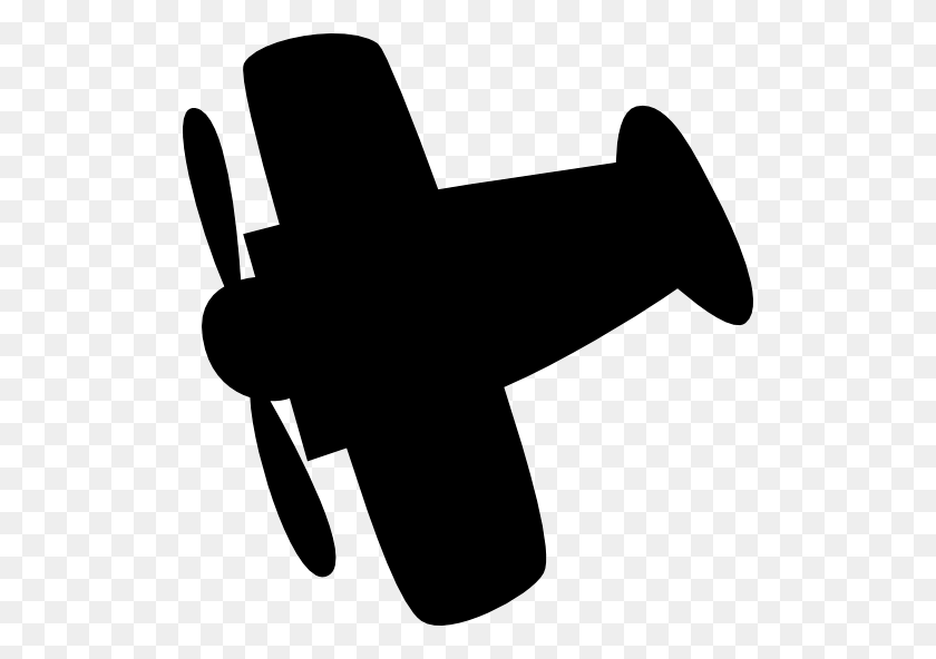 512x532 Airplane Clipart Stencil - Airplane Clipart Black And White