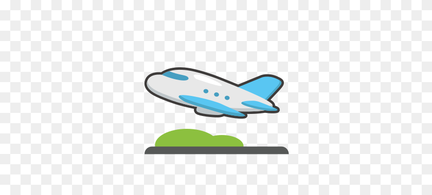320x320 Airplane Departing Emojidex - Plane Emoji PNG