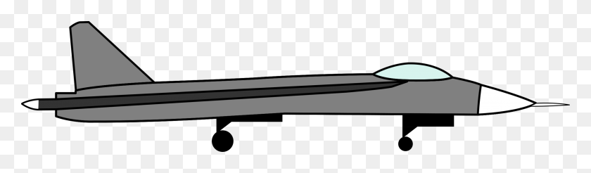 3136x750 Airplane Drawing Jet Aircraft Propeller - Jet Clipart Black And White