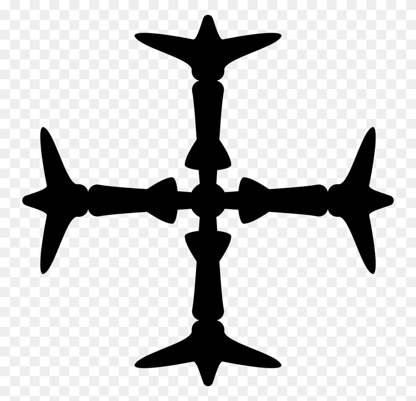 750x750 Airplane Earring Propeller Cross Charms Pendants - Propeller Clipart