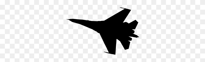 300x195 Airplane Fighter Silhouette Clip Art - Airplane Clipart