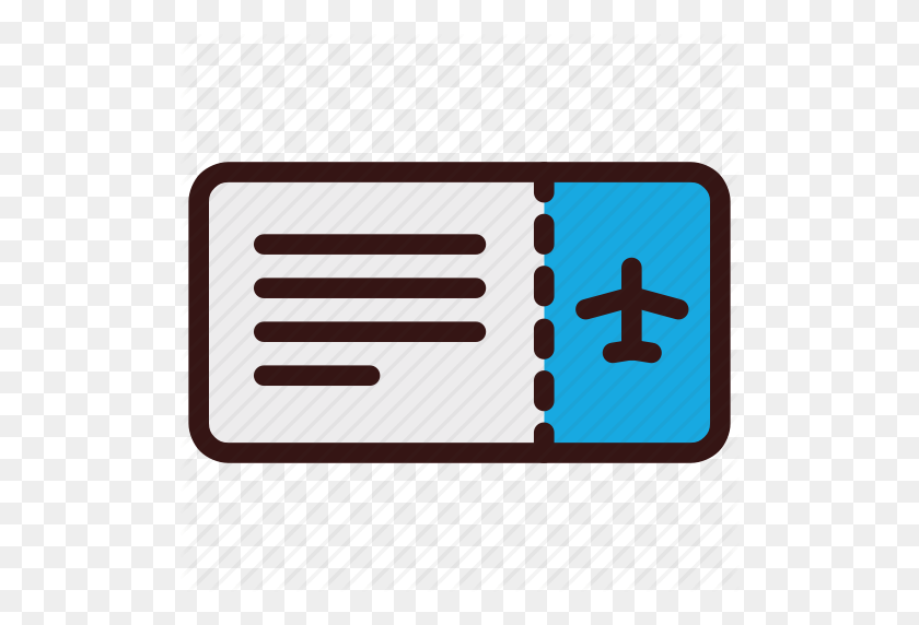 512x512 Airplane, Flight, Plane, Ticket, Travel Icon - Airplane Ticket Clipart