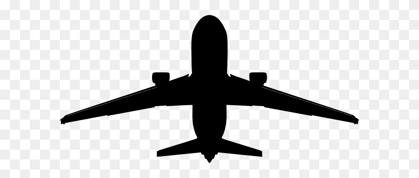 600x297 Airplane Lifting Off Clip Art - Plane Flying Clipart