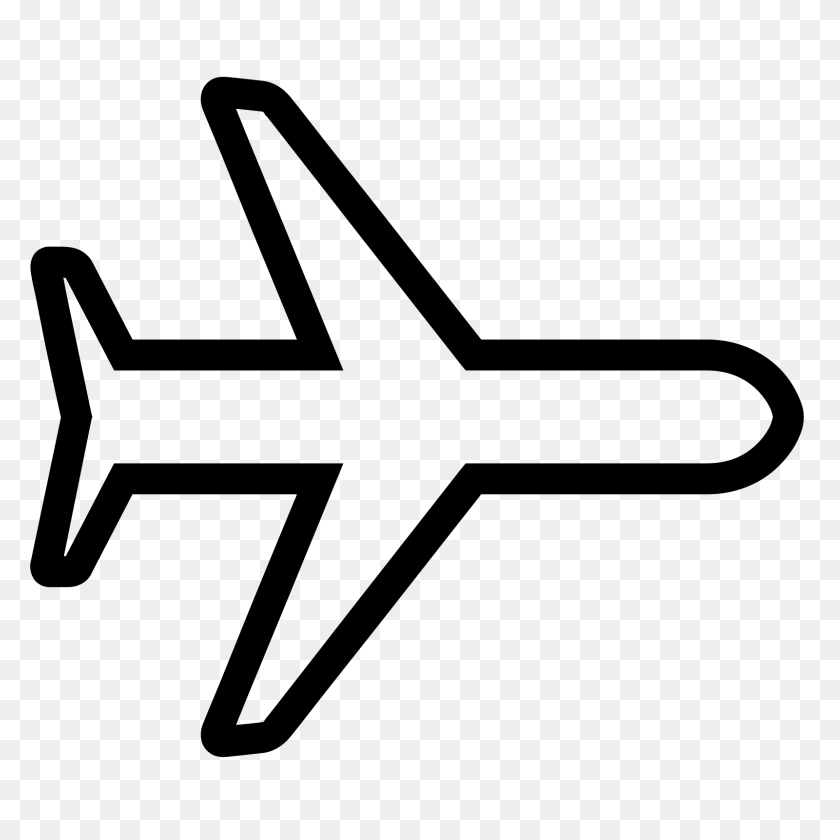 1600x1600 Modo Avión En El Icono - Avión Emoji Png