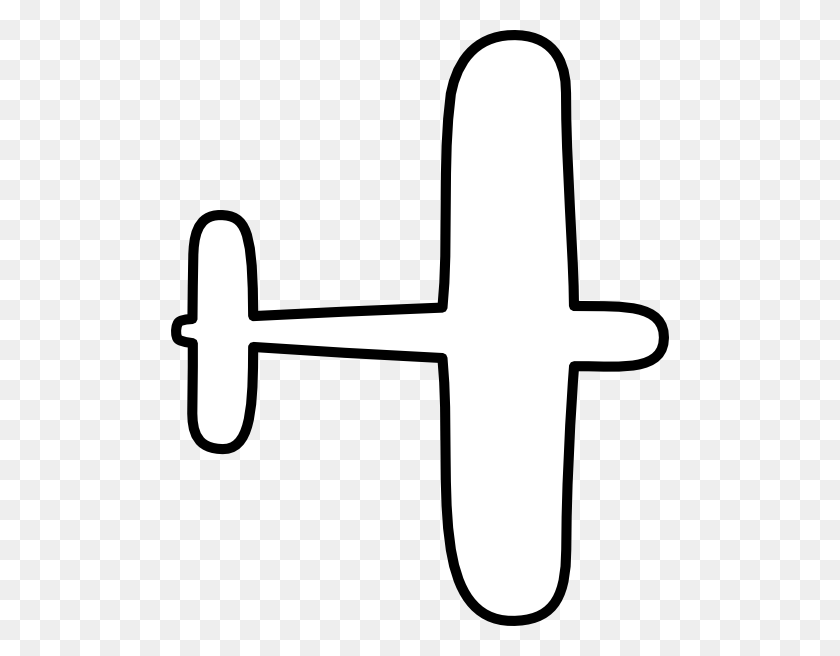 498x596 Airplane Outline Clip Art - Ww2 Clipart