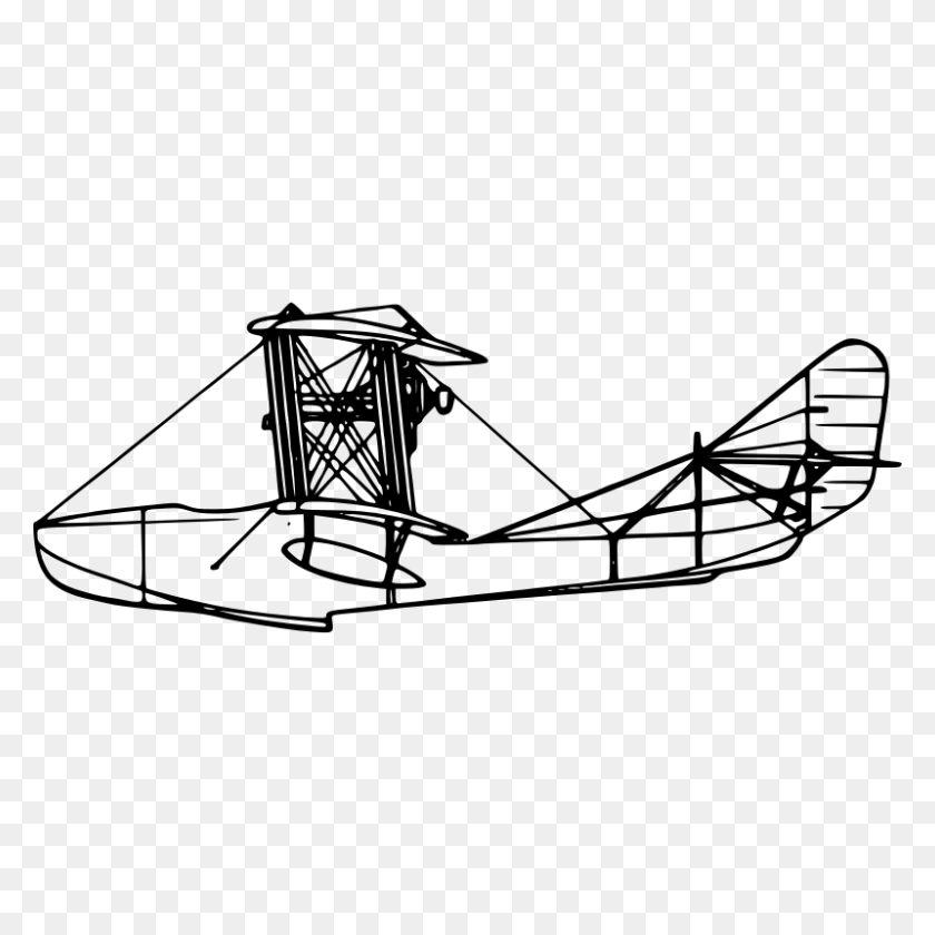Airplane Outline Clip Art