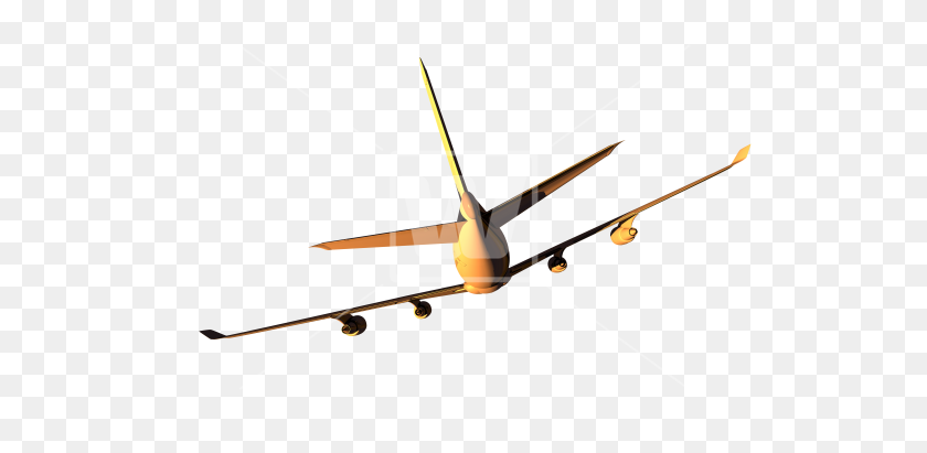 550x351 Airplane Rear View Png - Airplane PNG