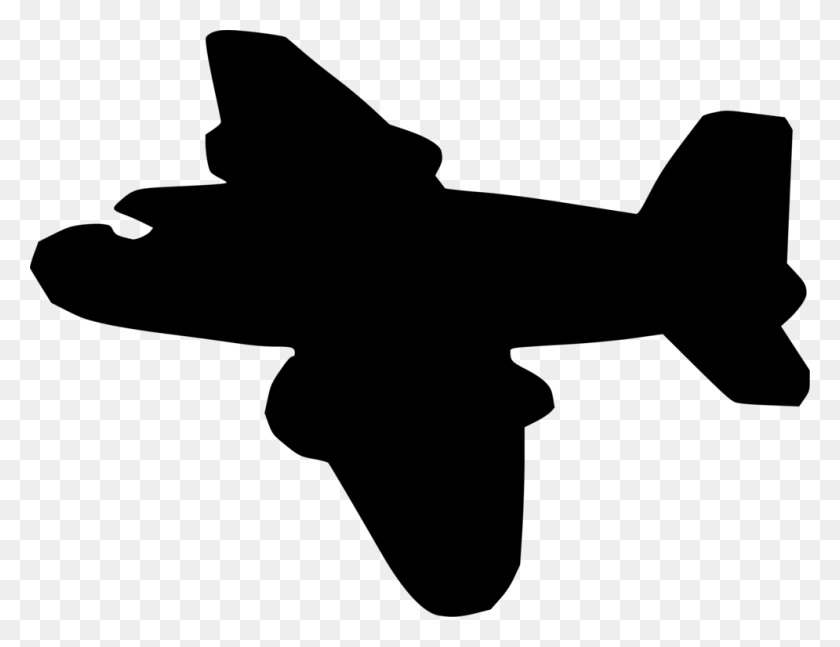 995x750 Airplane Silhouette Drawing Computer Icons Black And White Free - Airplane Silhouette Clip Art
