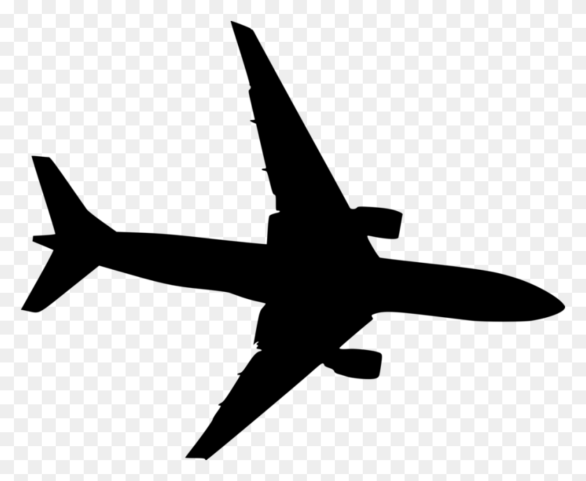 928x750 Airplane Silhouette Jet Aircraft Art Drawing - Plane Clipart