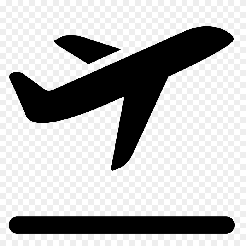 1600x1600 Airplane Take Off Icon - Plane Emoji PNG