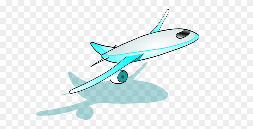 600x370 Airplane Takeoff Clip Art, Vector Images - Plane Clipart Transparent