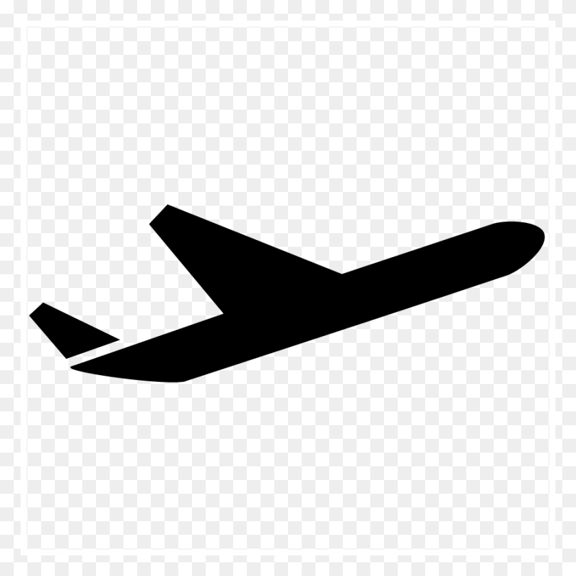 875x875 Airplane Transparent Png Pictures - Plane Silhouette PNG