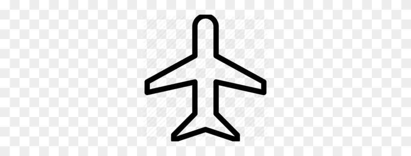 260x260 Airplane Wings Clip Art Clipart - Plane Clipart PNG