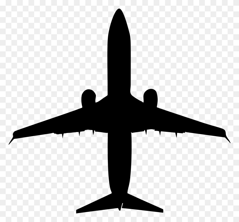 2292x2112 Airplane Wingspan Silhouette Icons Png - Airplane Icon PNG