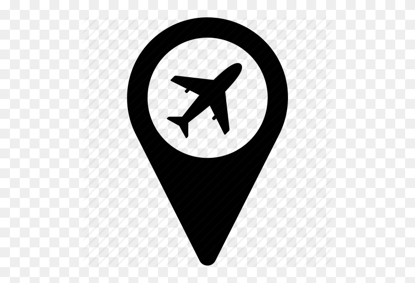 512x512 Aeropuerto, Vuelo, Ubicación, Icono De Viaje - Icono De Viaje Png