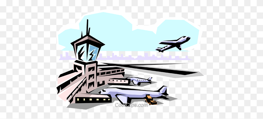 480x321 Aeropuerto Royalty Free Vector Clipart Illustration - Airport Clipart