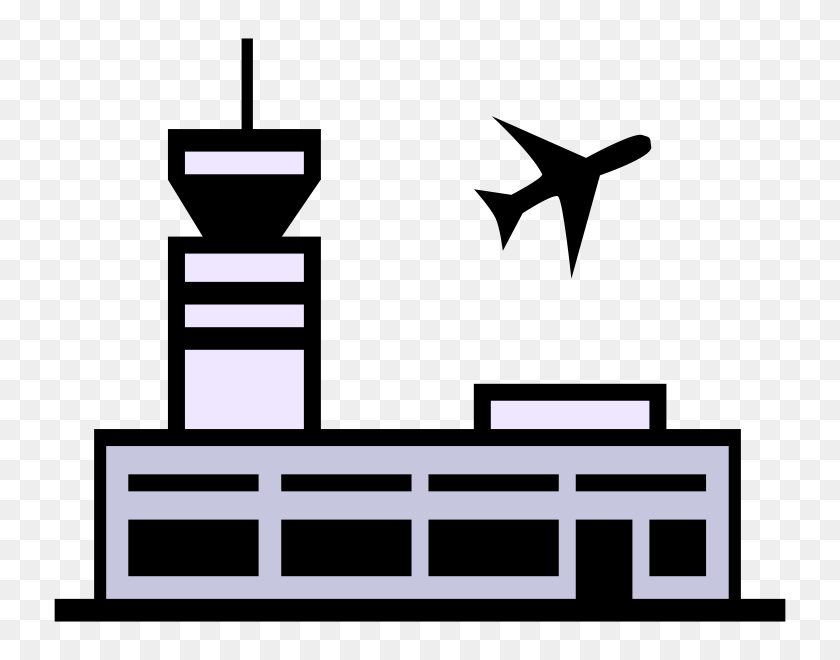 742x600 Airport Symbol - Runway Clipart