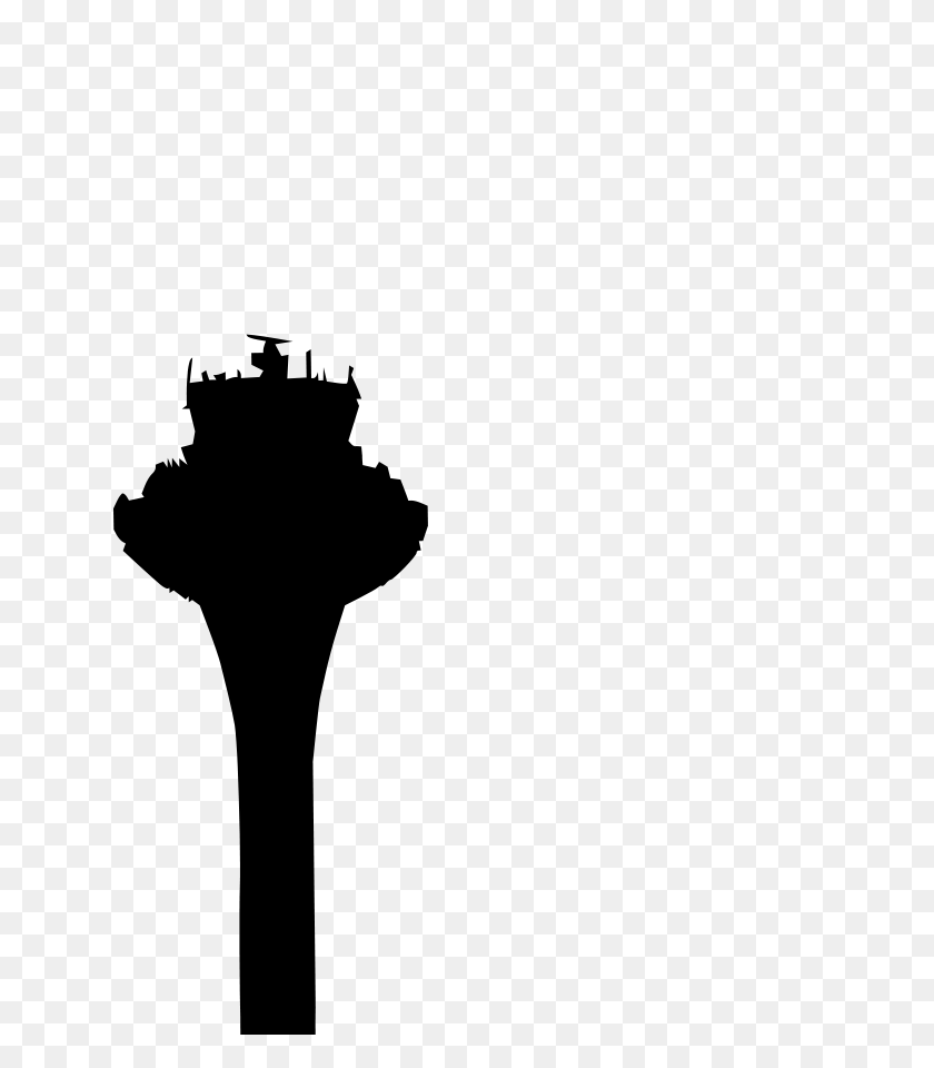 636x900 Airport Tower Png Clip Arts For Web - Airport Clipart Black And White