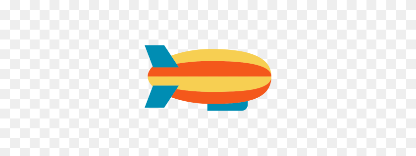 256x256 Airship Icon Myiconfinder - Blimp PNG
