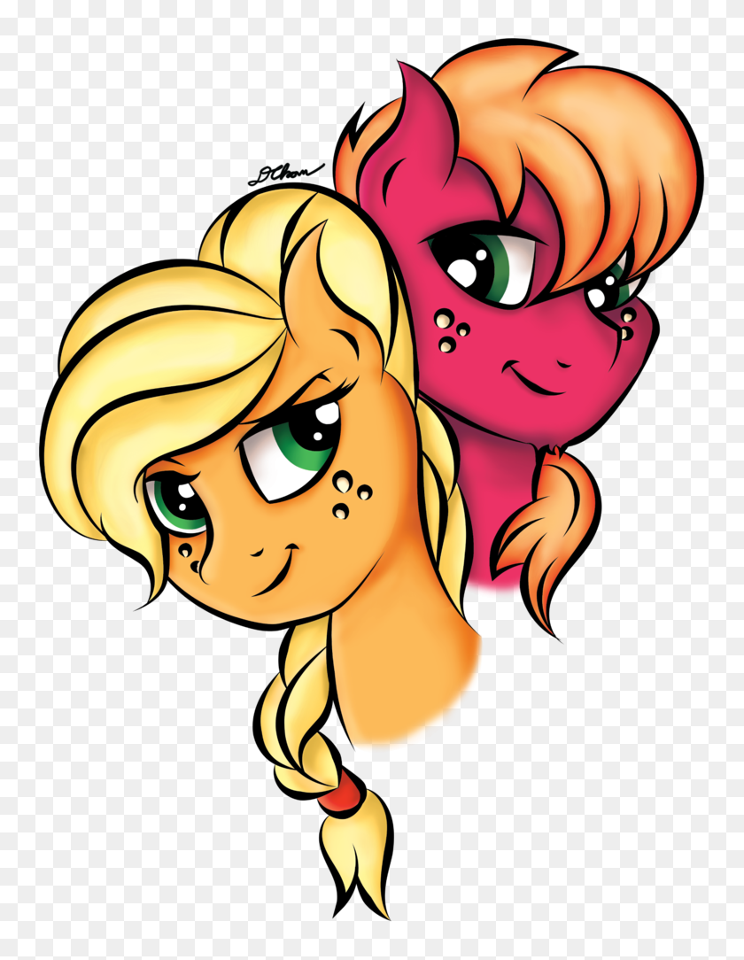 777x1024 Aj And Mac = Best Siblings My Little Pony Friendship Is Magic - Donald Trump Hair Clipart