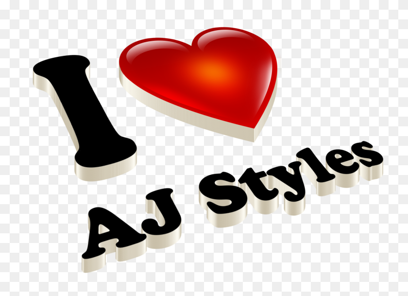 1460x1028 Aj Styles Heart Name Transparent Png - Aj Styles Logo PNG
