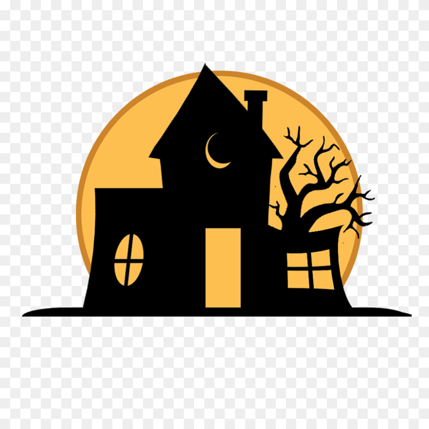 800x800 Al Halloween Haunted House Simran Dhaliwal Png The Cord - Haunted House PNG