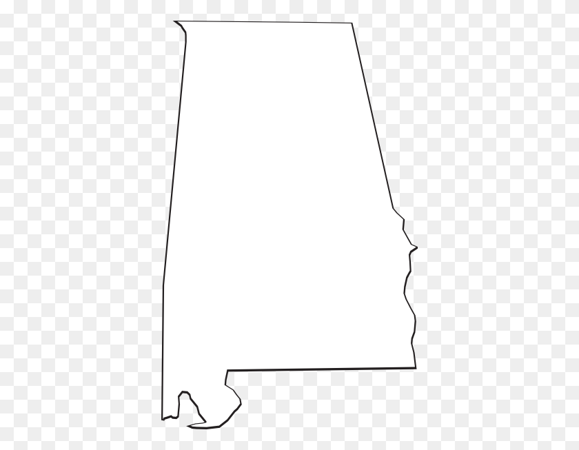 372x593 Alabama Esquema Clipart - Alabama A Png