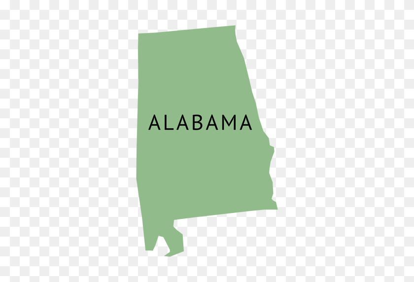 512x512 Alabama State Plain Map - Alabama A PNG